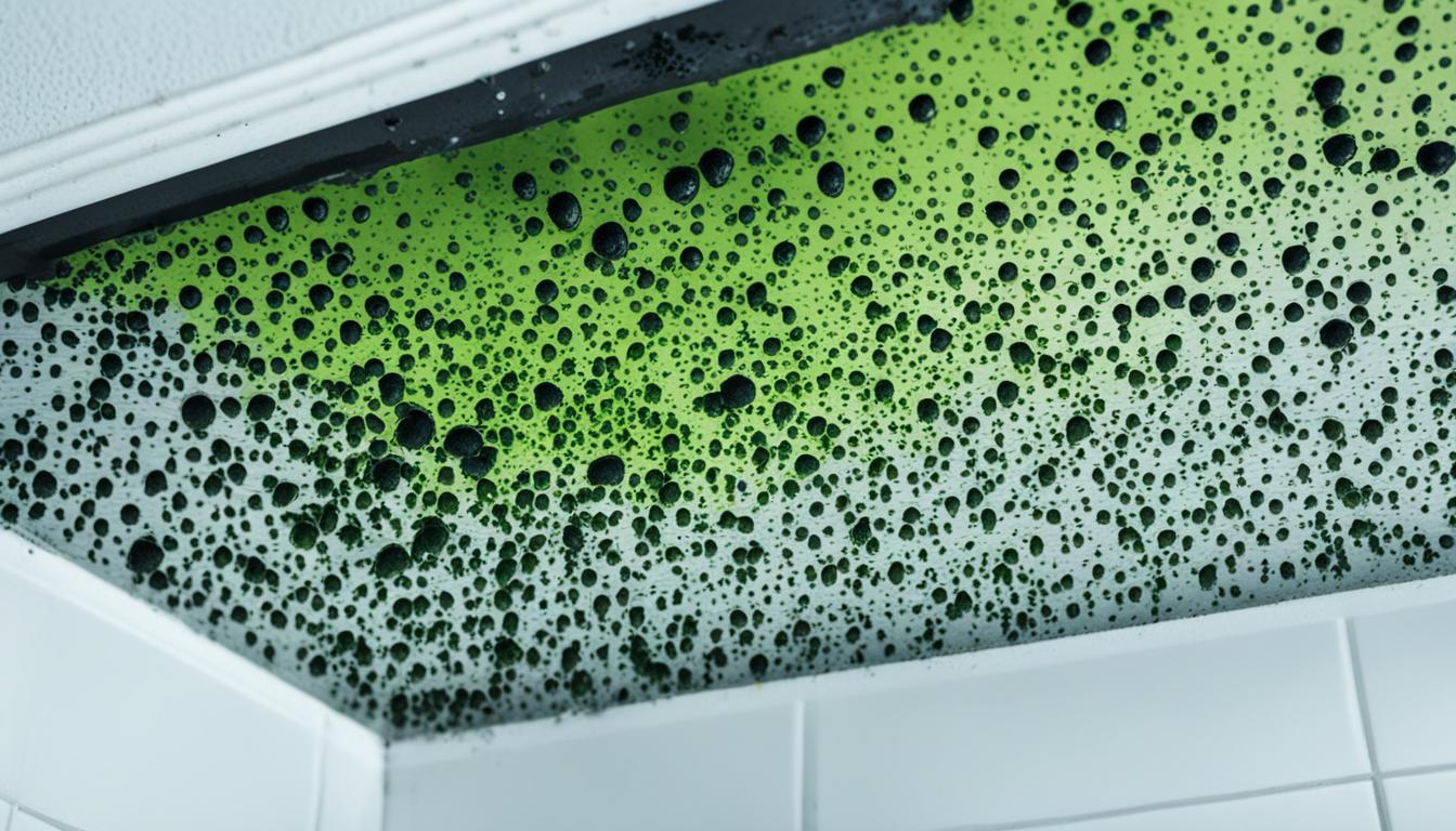 how to clean mold off bathroom ceiling