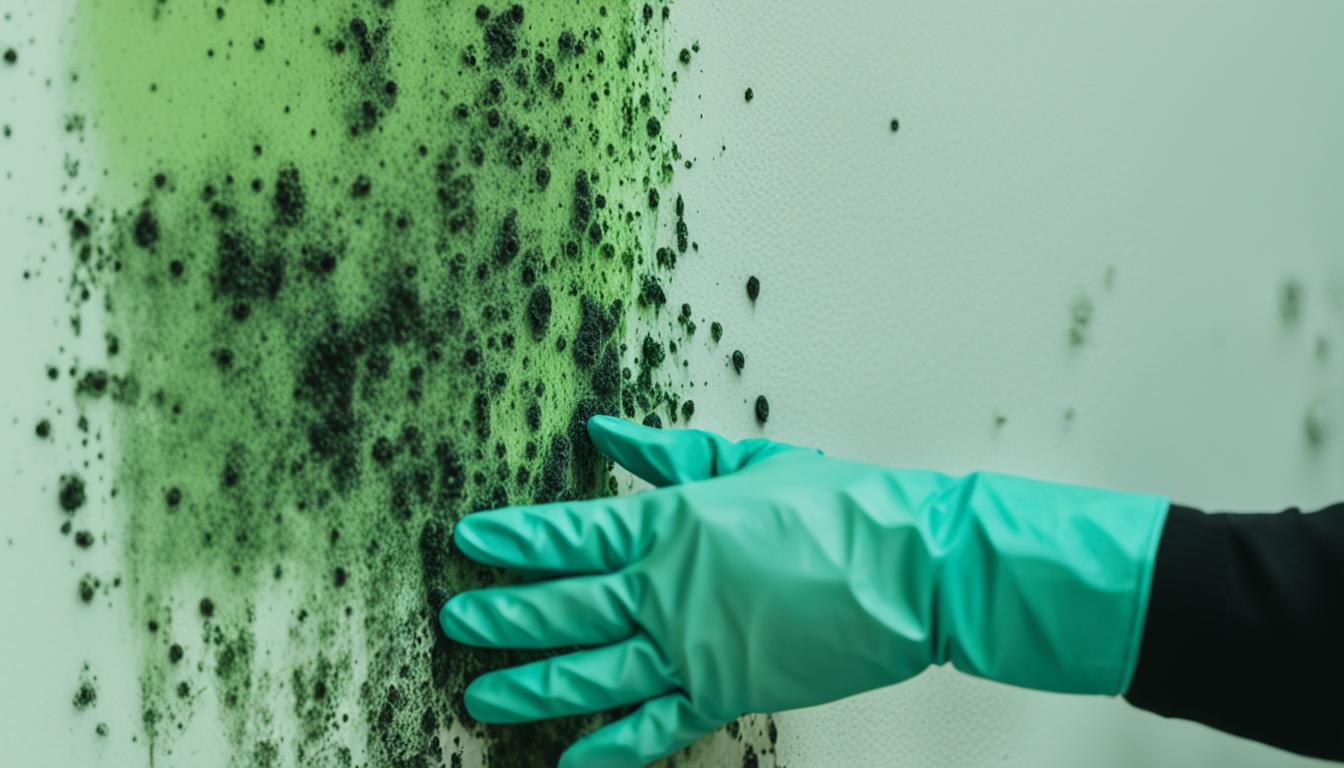 how to clean mold off walls