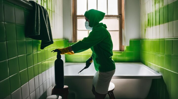 how to fix bathroom ceiling mold