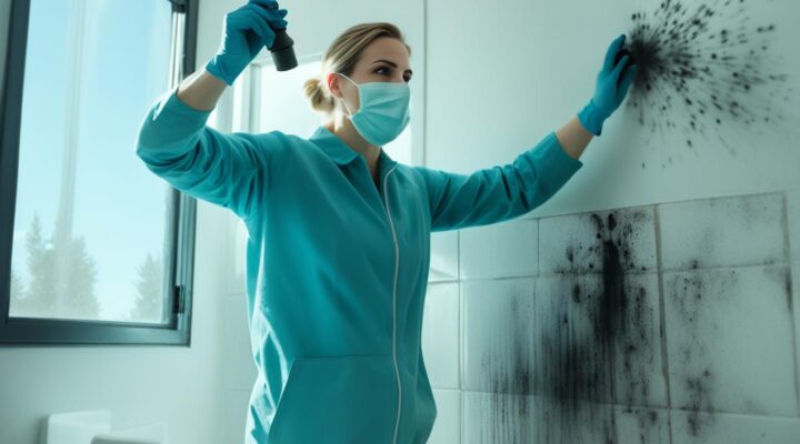 how to fix black mold in bathroom