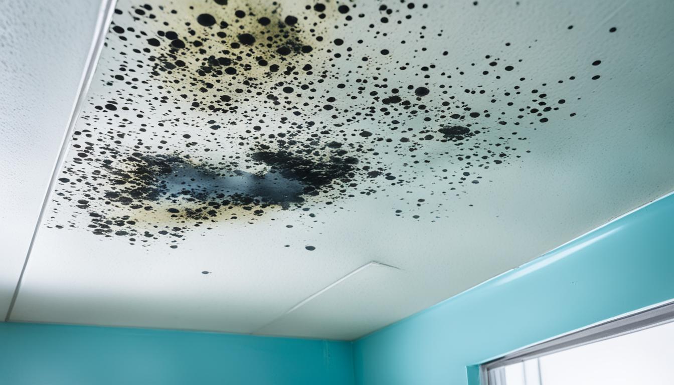 how to fix mold in bathroom ceiling