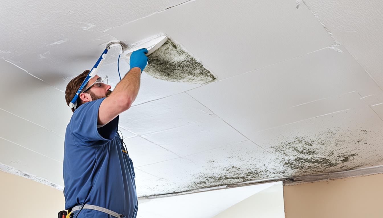 how to fix mold in ceiling