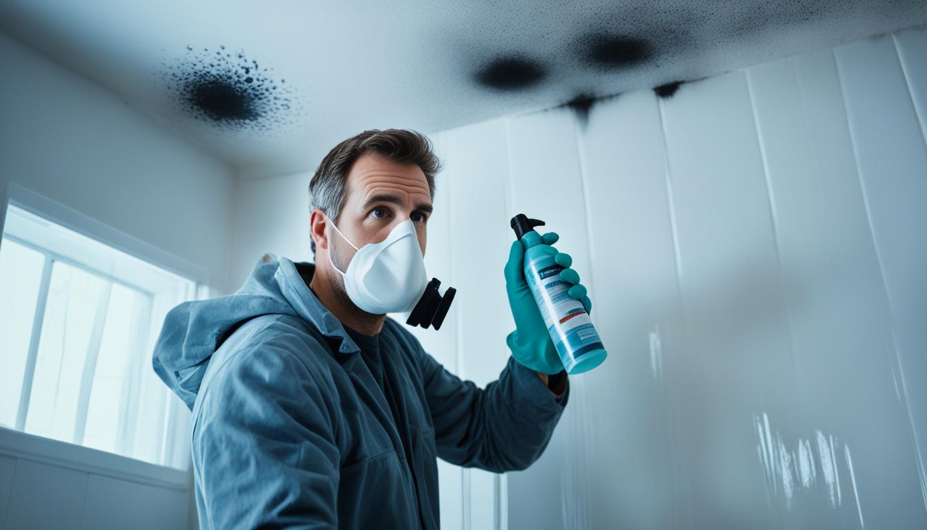 how to fix mold on bathroom ceiling