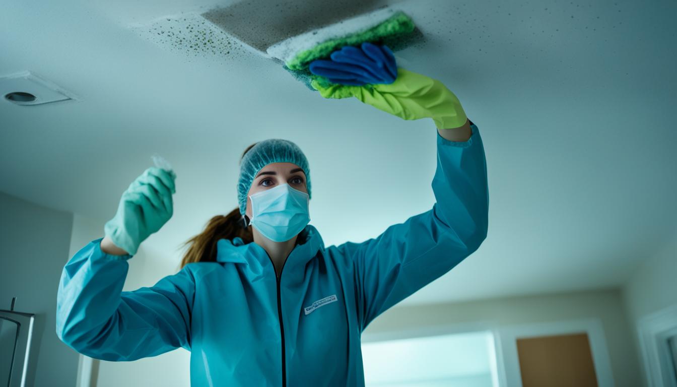 how to fix mold on ceiling