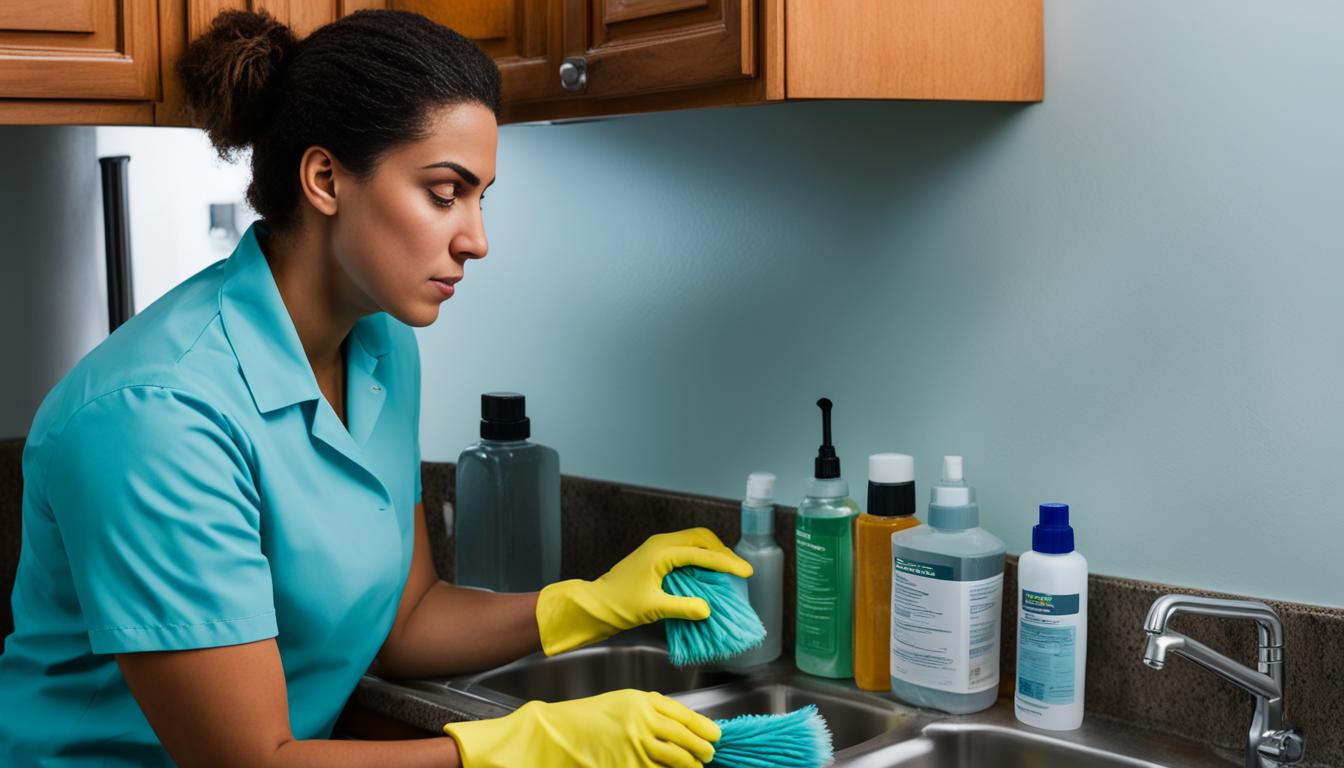 how to fix mold under sink