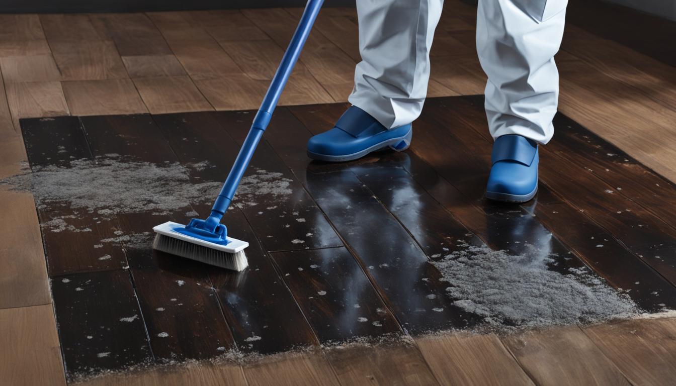 how to fix mold wood floor