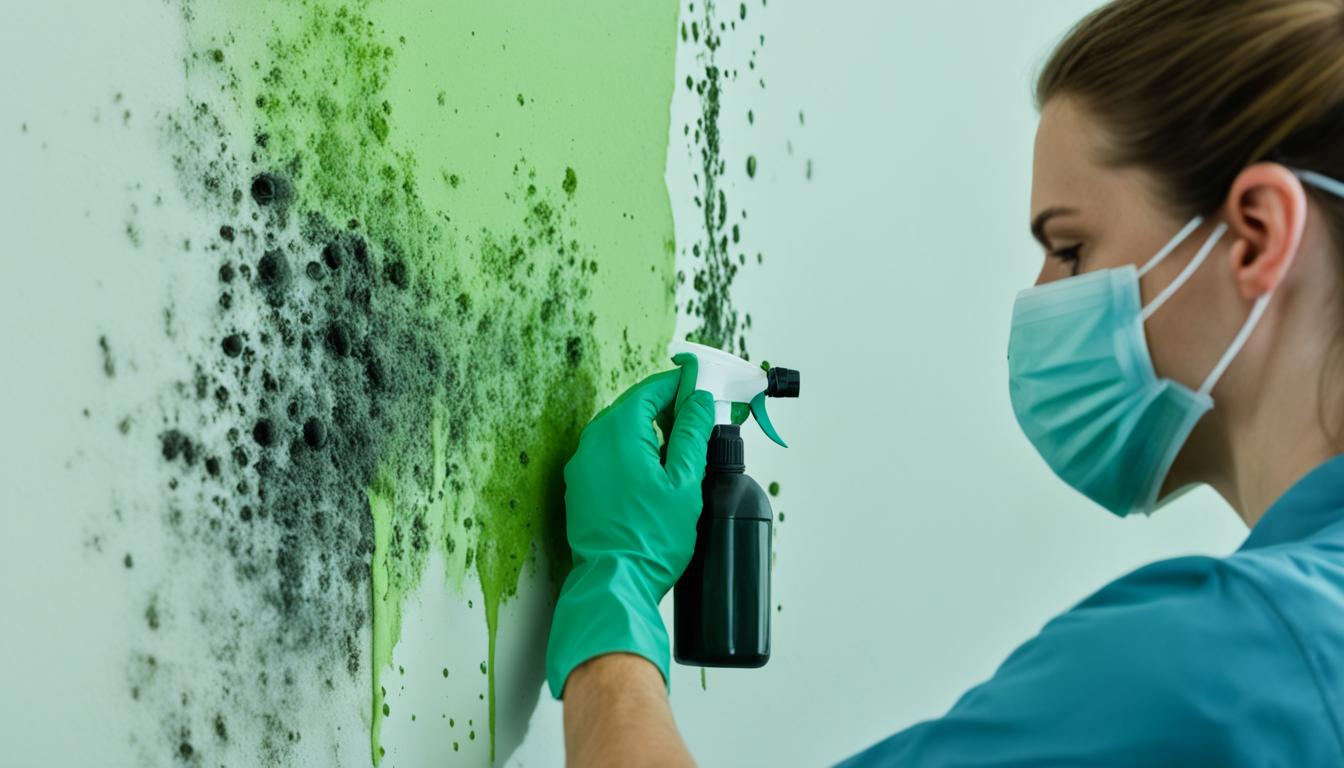 how to fix the mold in a wall