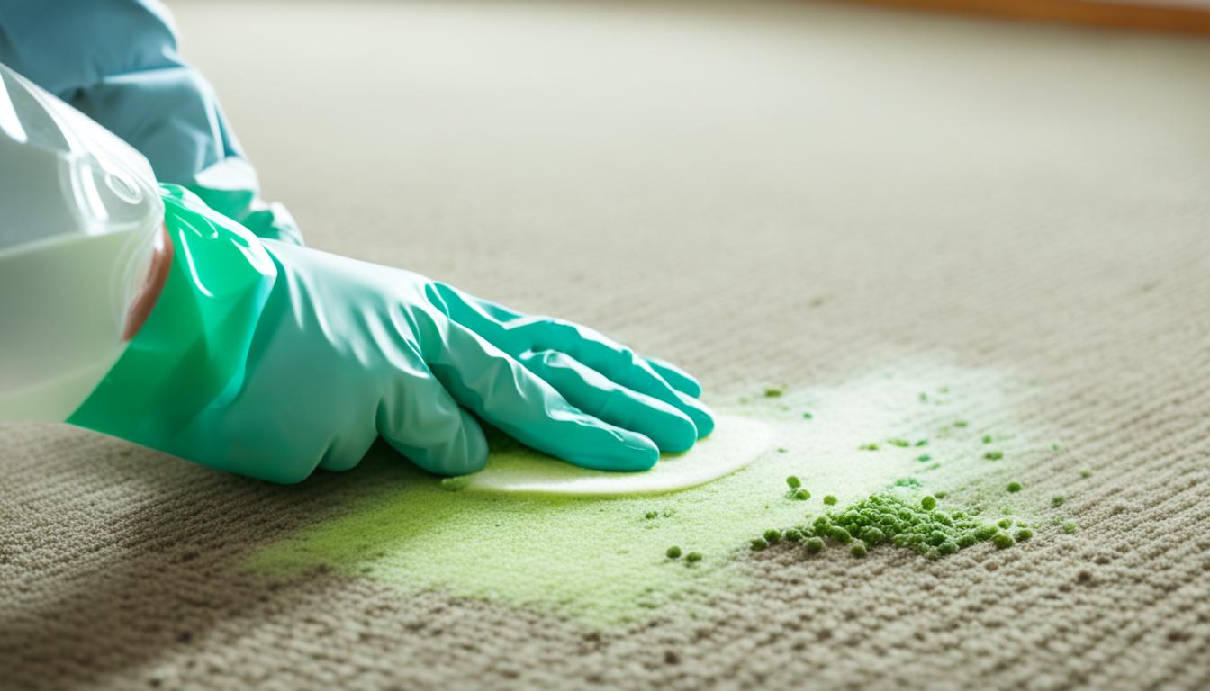 how to get mold out of carpet