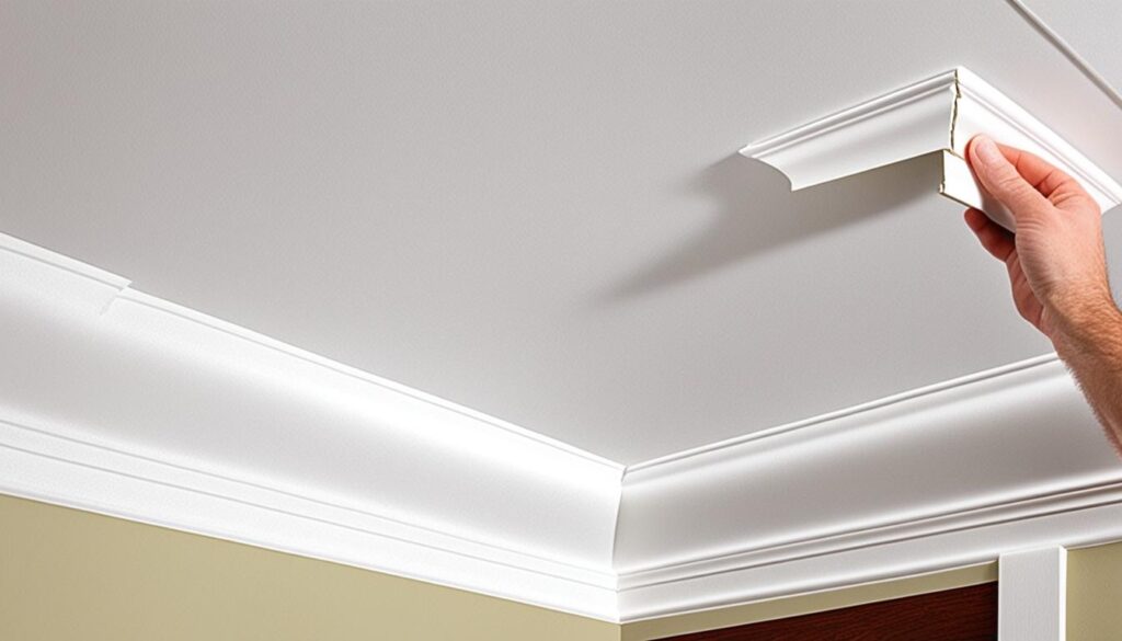 how to install ceiling molding