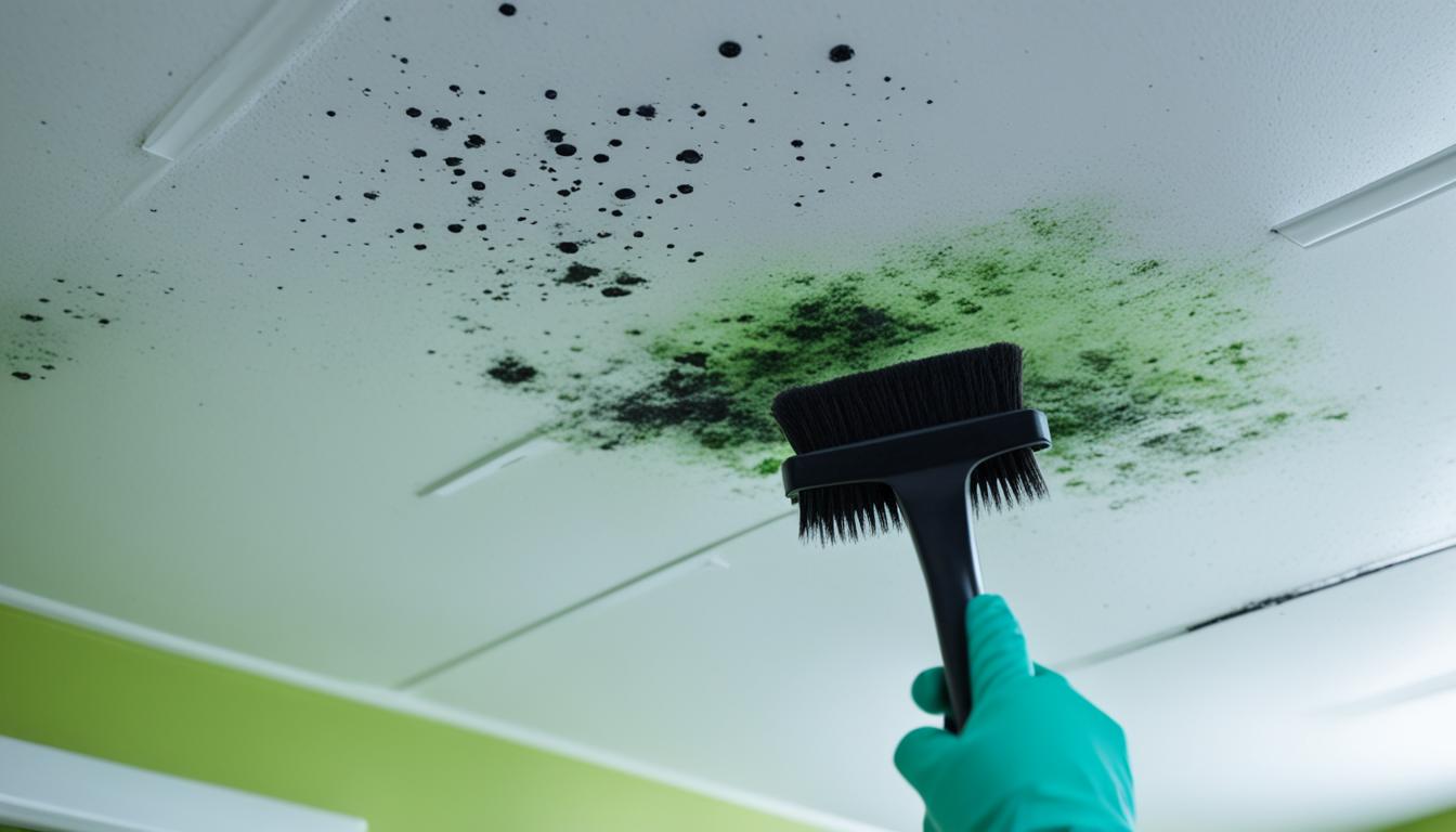 how to remove mold bathroom ceiling