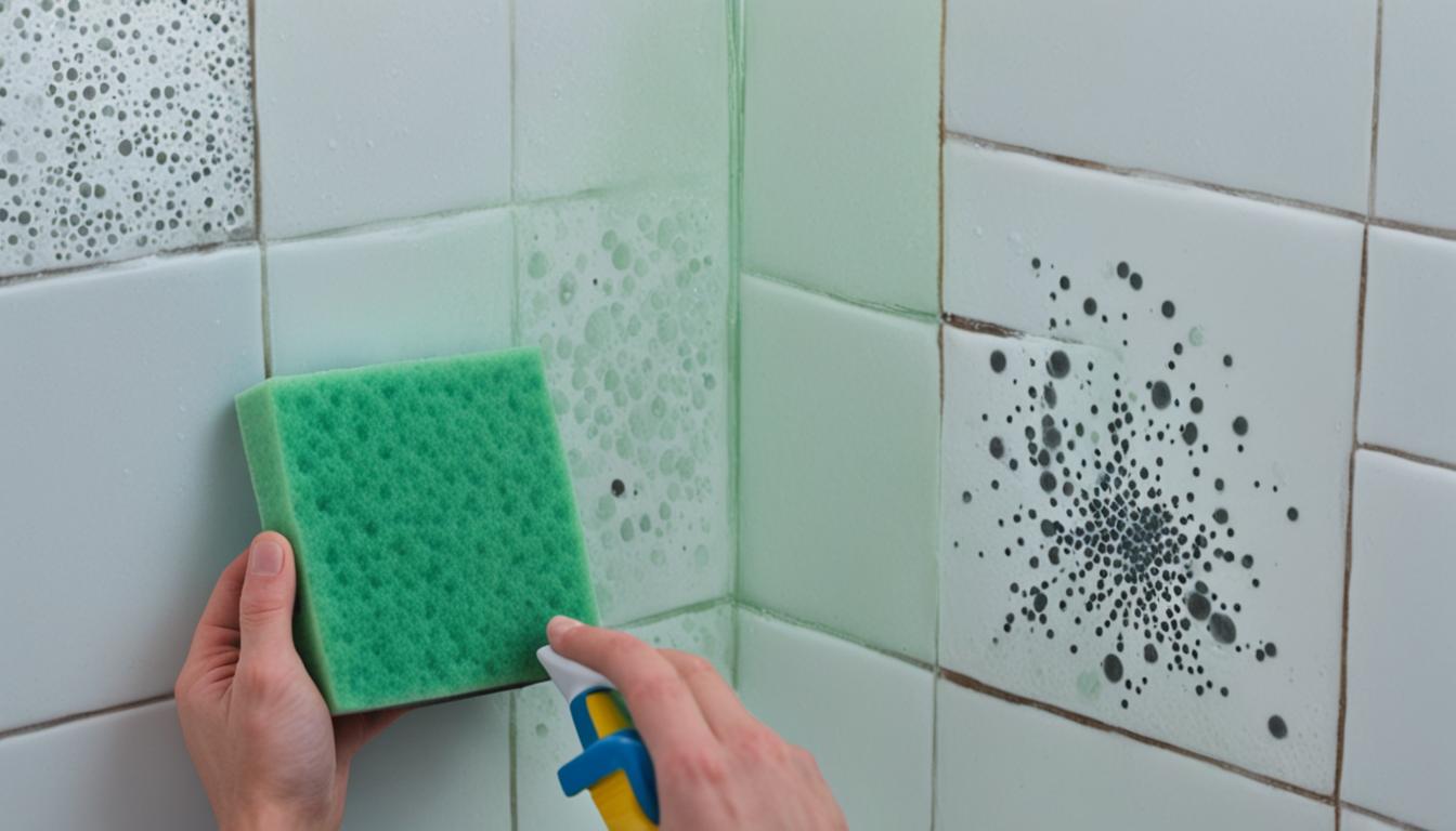 how to remove mold from shower