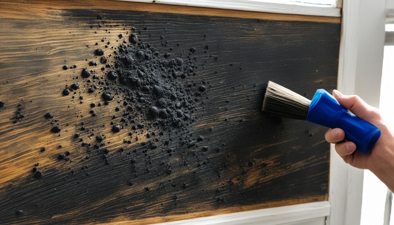 how to remove mold from wood