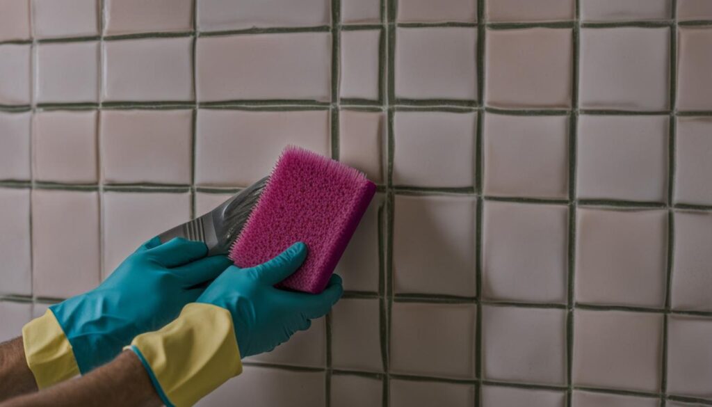 how to remove pink mold in shower