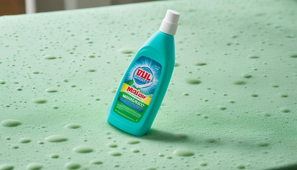 mildew cleaner for textiles