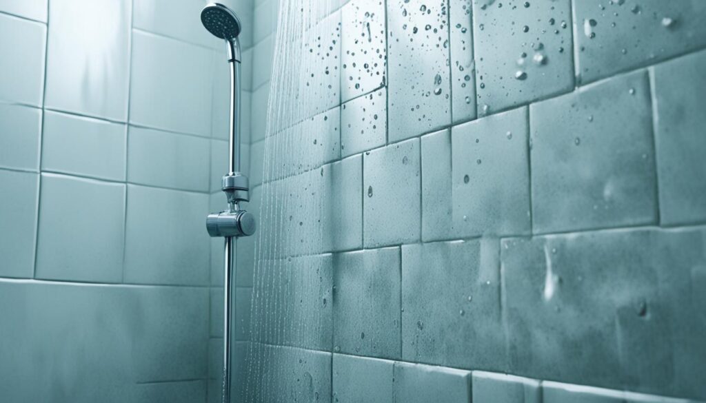 moisture in shower