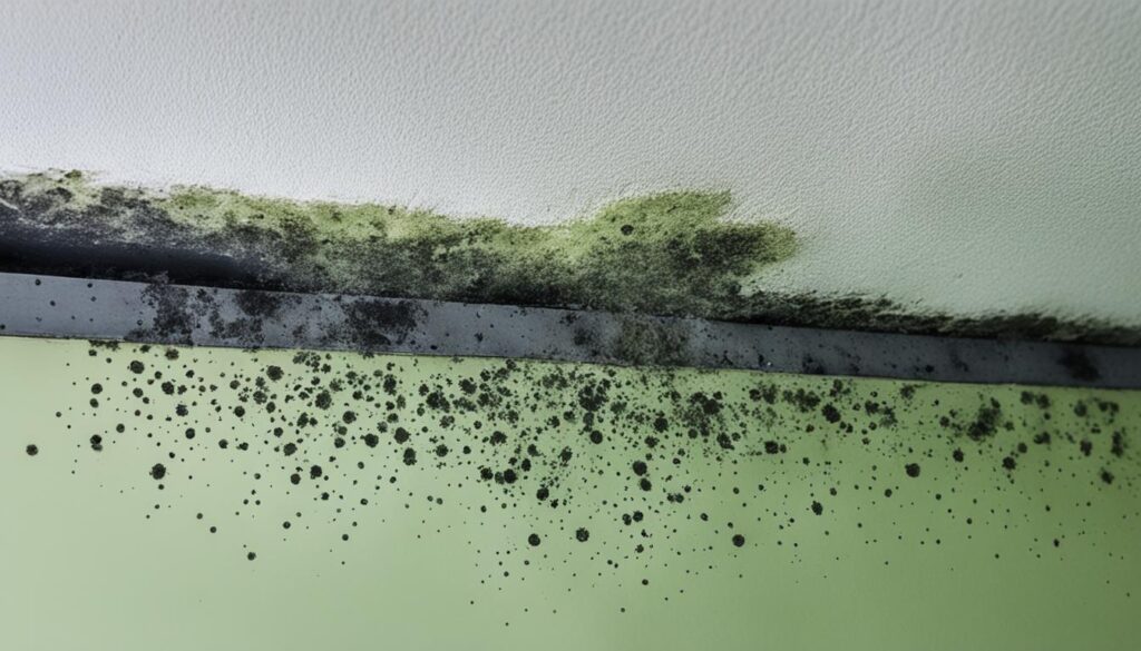 mold behind drywall