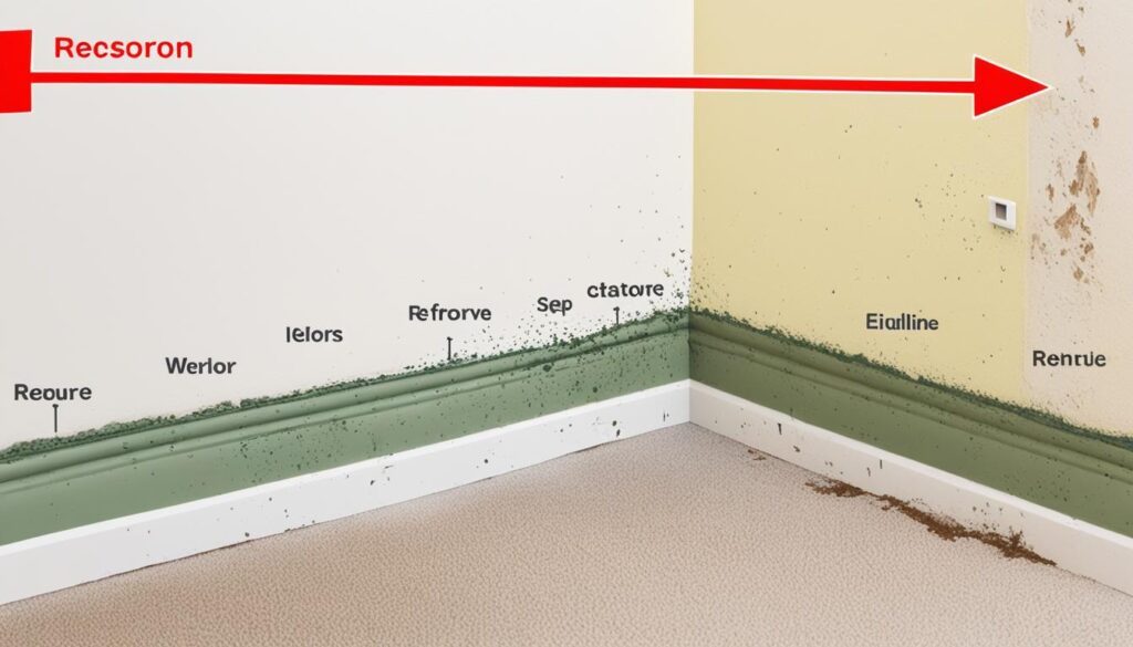 mold cleanup steps and mold restoration procedures