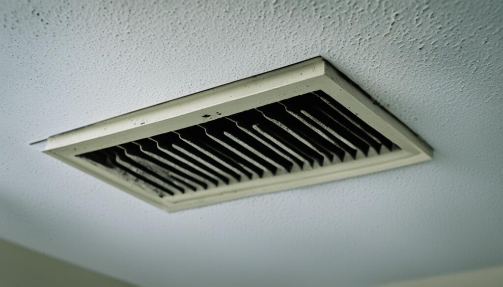 mold growth on air vents