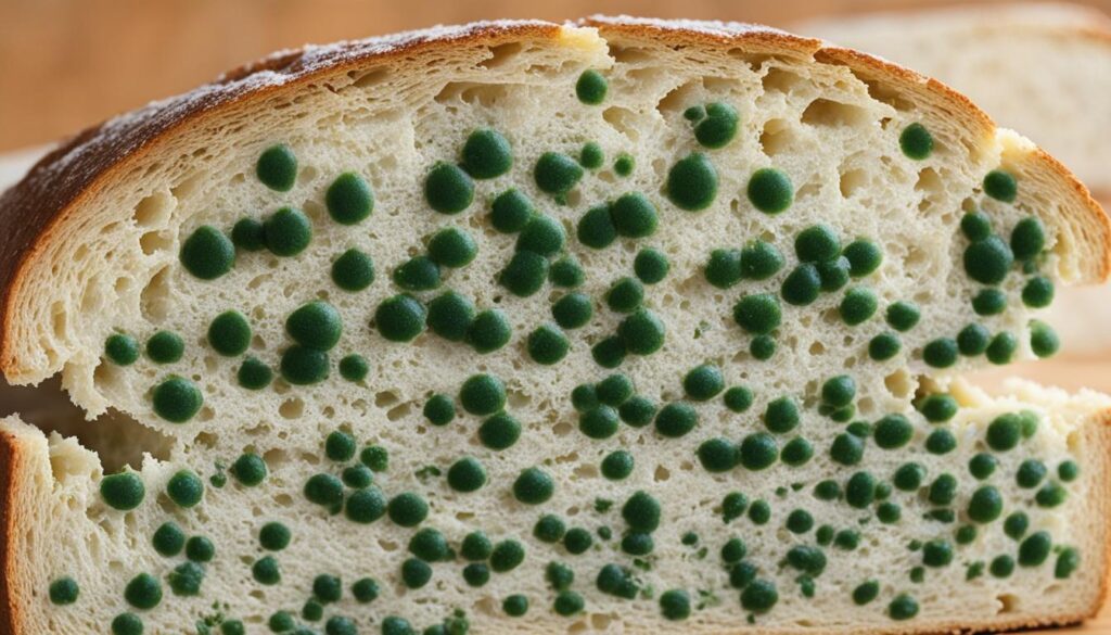mold growth on bread