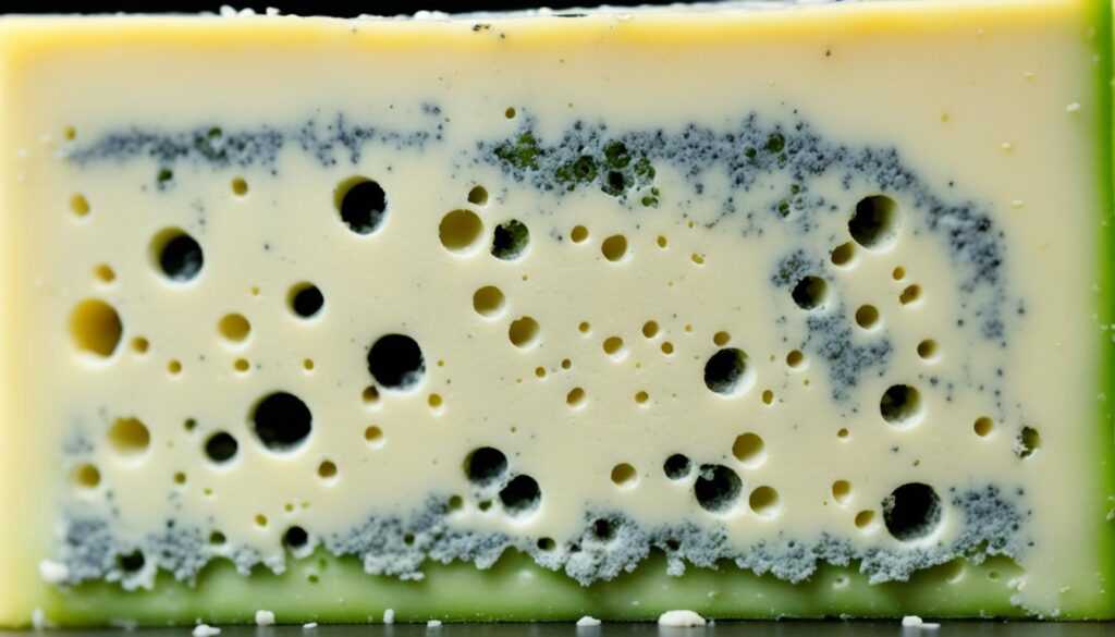 mold growth on cheese