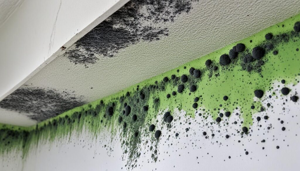 mold growth on drywall