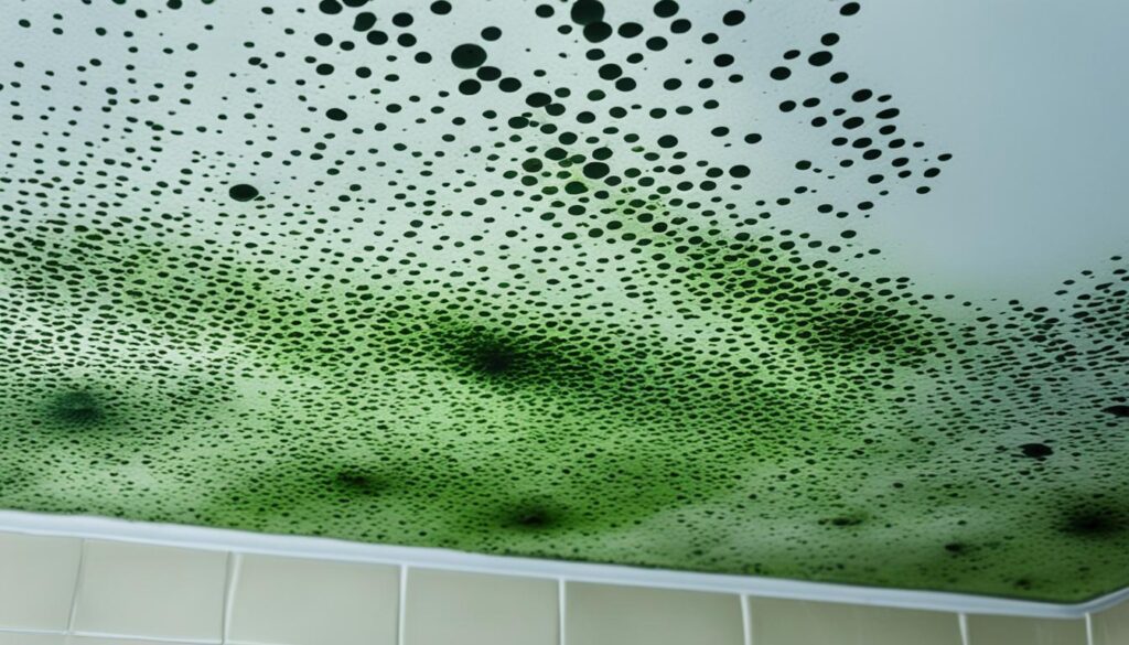 mold in bathroom ceiling