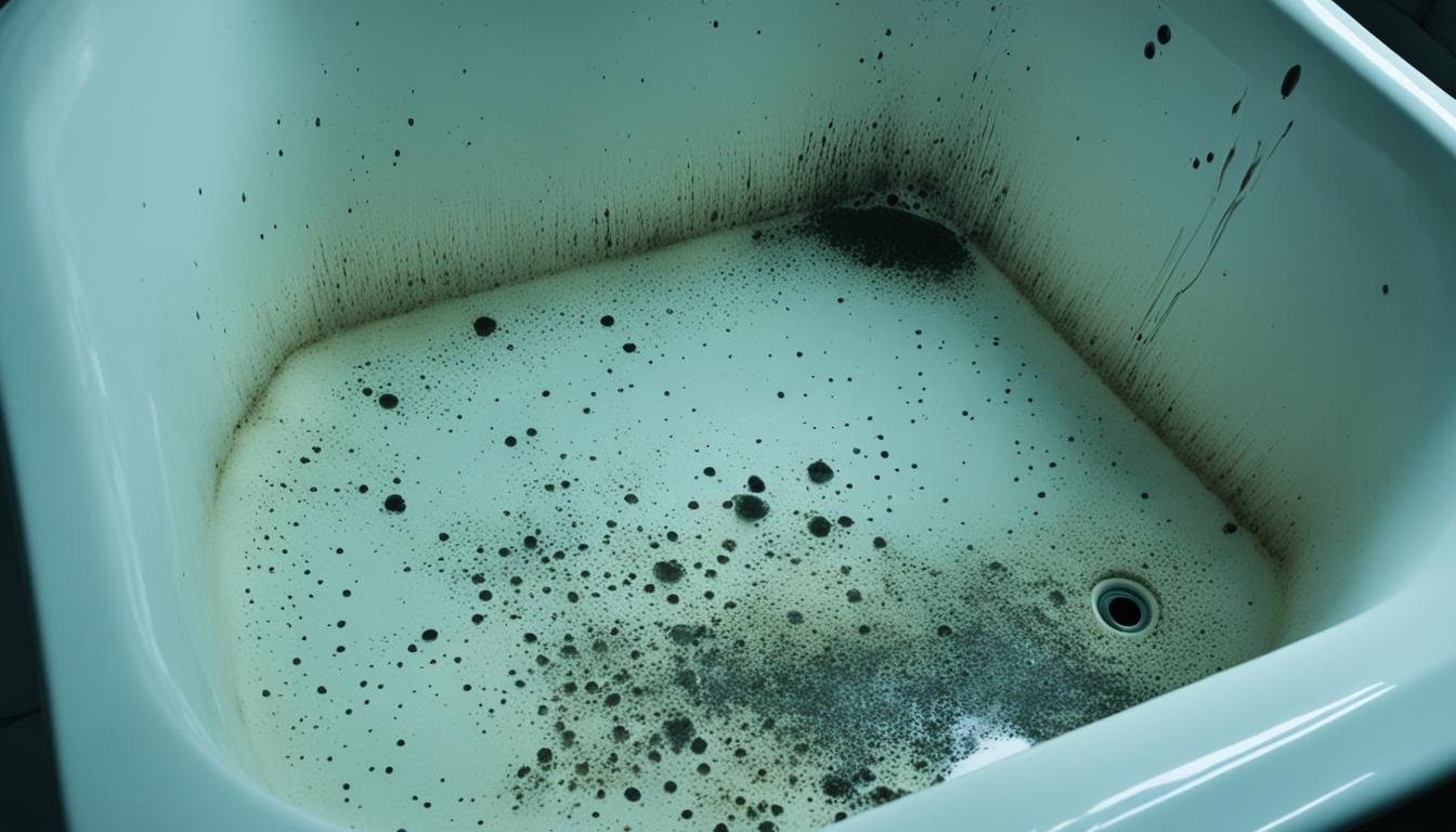 mold in bathtub