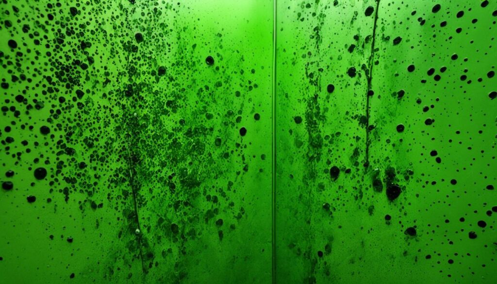 mold in shower walls