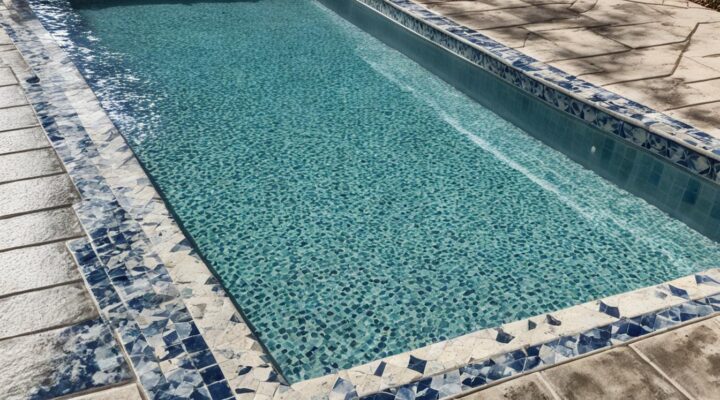 mold on cement tile pool coping miami