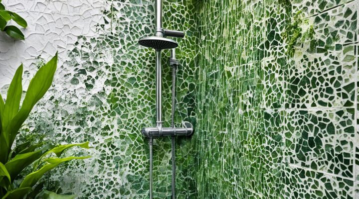 mold on encaustic tile outdoor shower miami fl