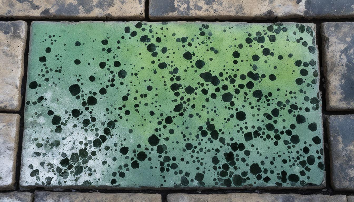 mold on flagstone tile fireplace hearth miami