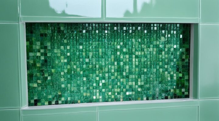 mold on glass tile shower niche miami