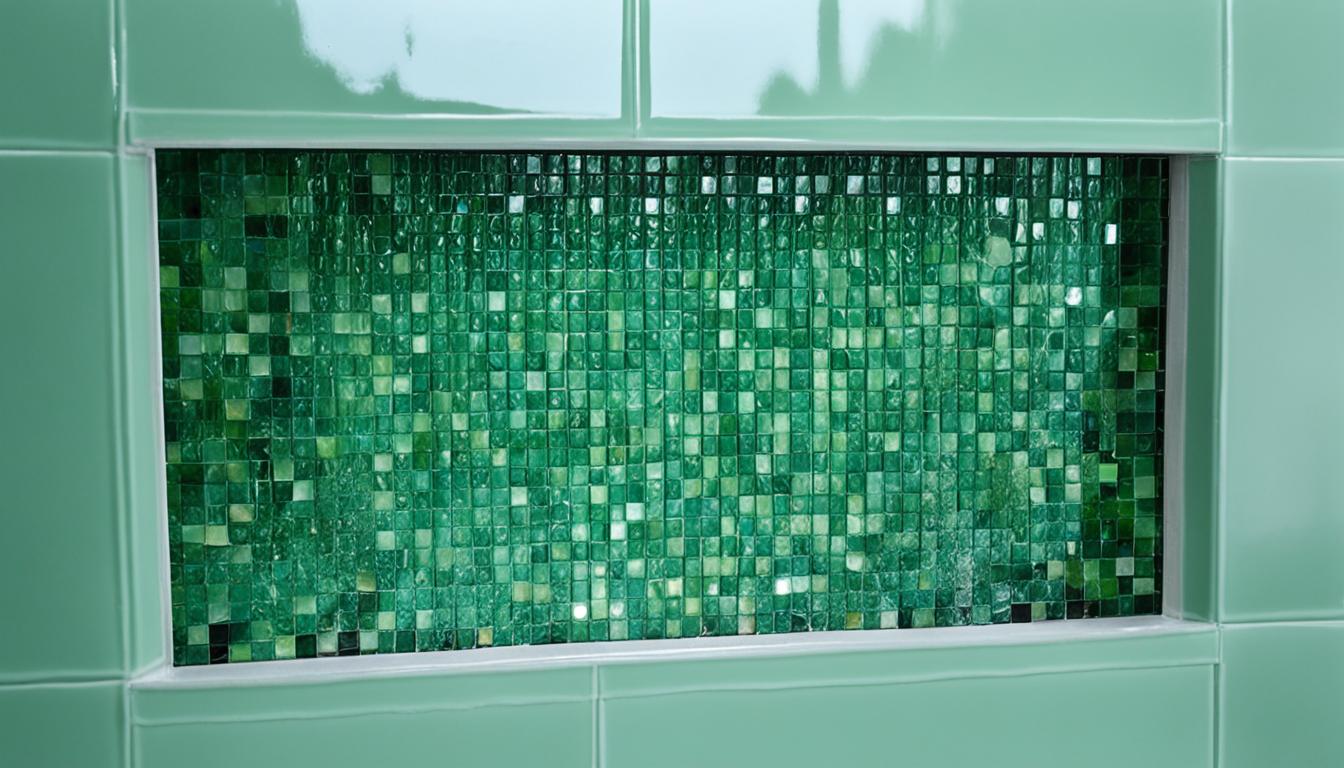 mold on glass tile shower niche miami