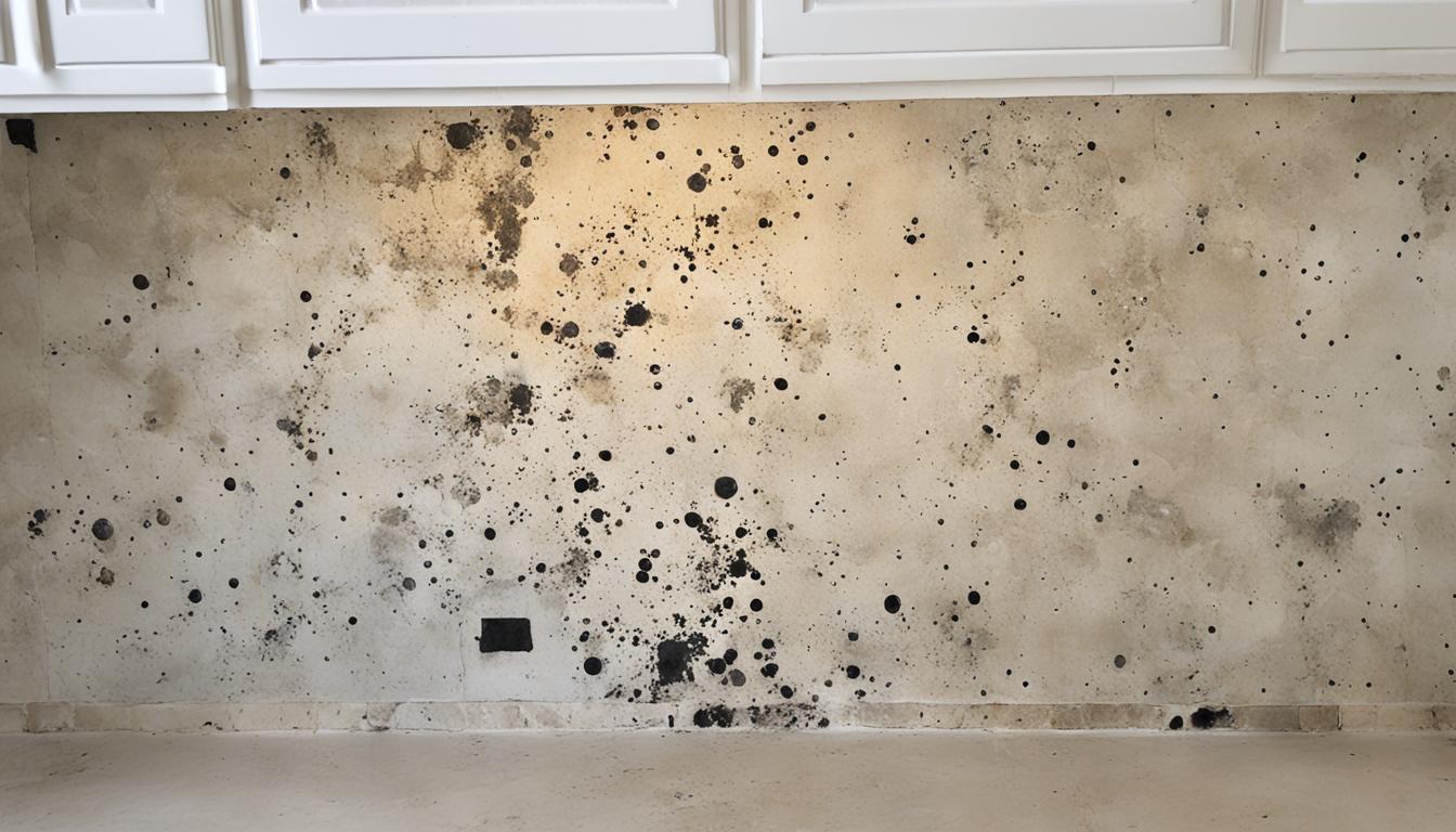 mold on limestone tile backsplash miami