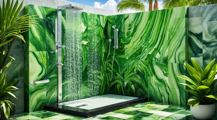 mold on onyx tile outdoor shower miami fl