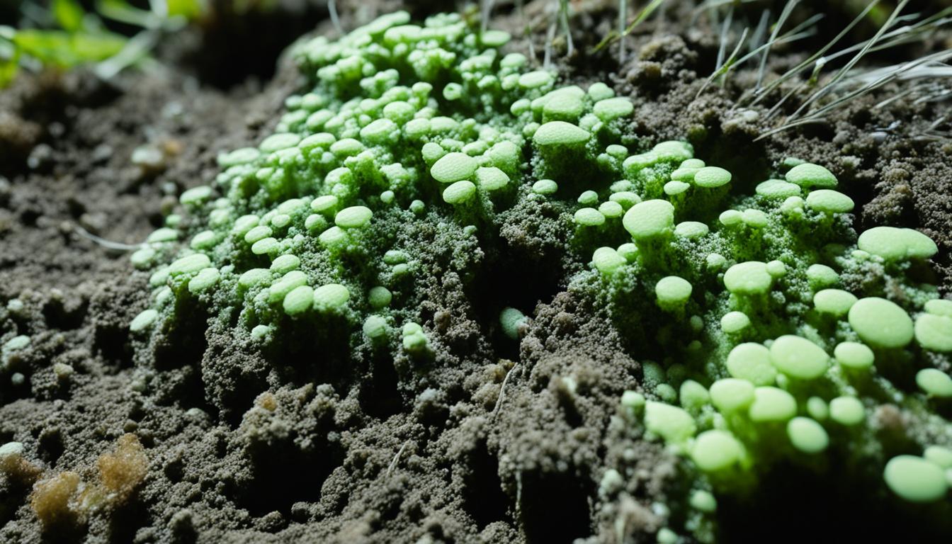 mold on plant soil