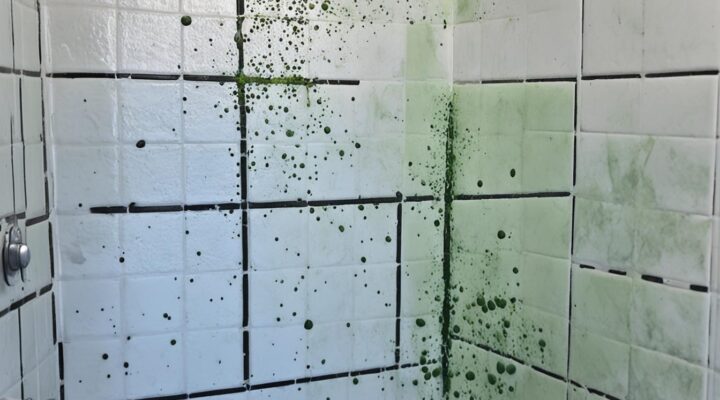 mold on porcelain tile shower miami