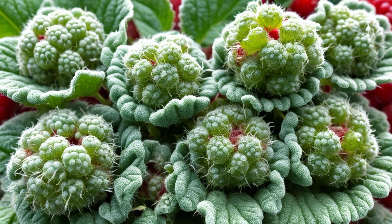 mold on raspberries