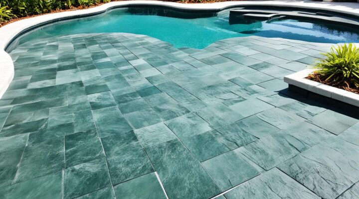 mold on slate tile pool coping miami fl