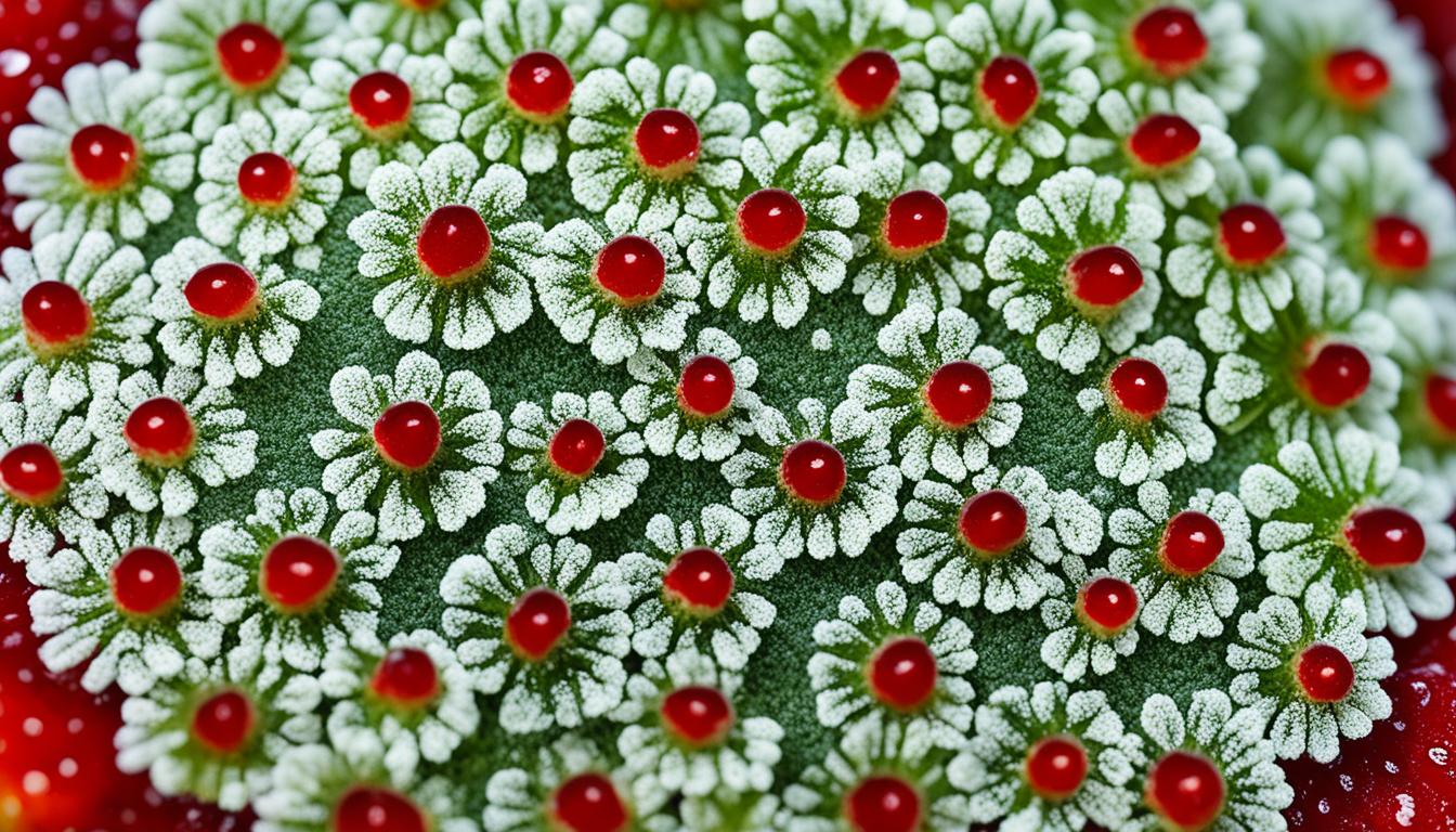 mold on strawberries