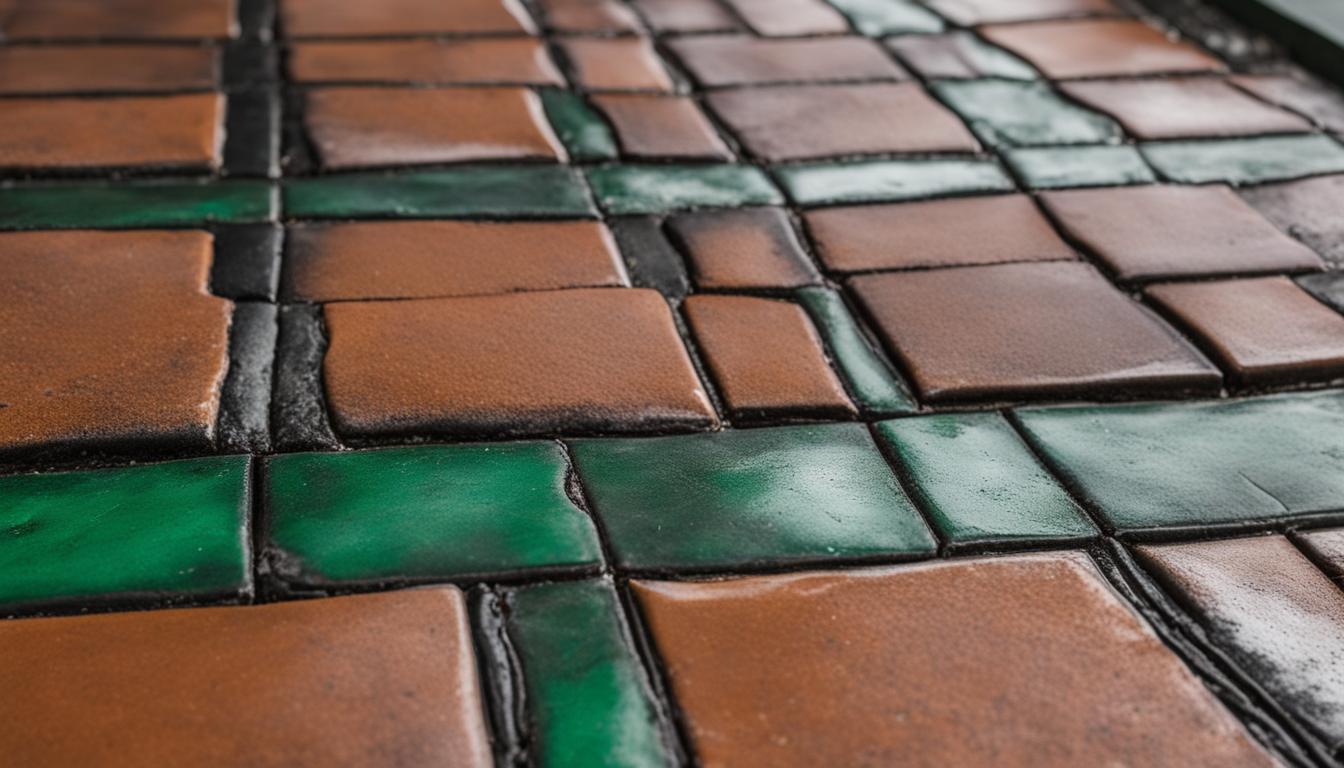 mold on zellige tile driveway border miami