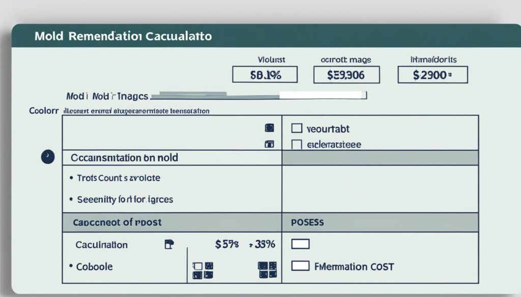 mold remediation cost calculator