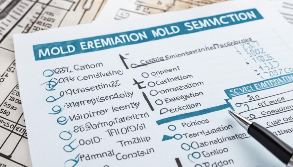 mold remediation cost estimation