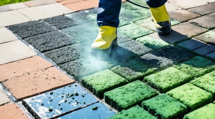 mold removal from brick pavers miami