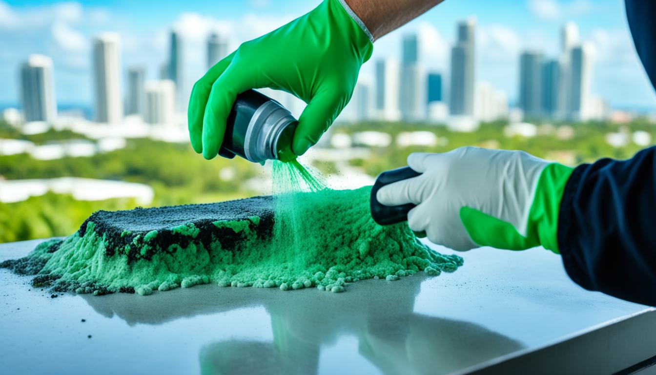 mold removal from cement tile countertops miami