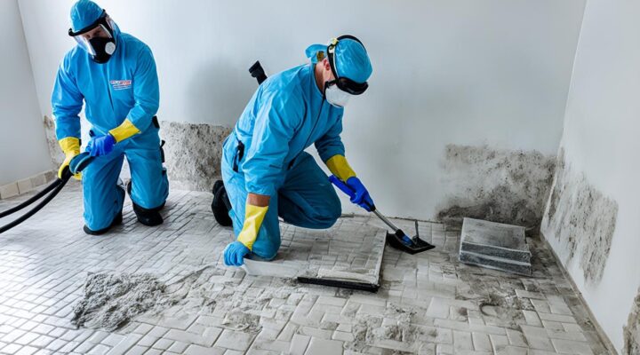 mold removal from cement tile fireplaces miami