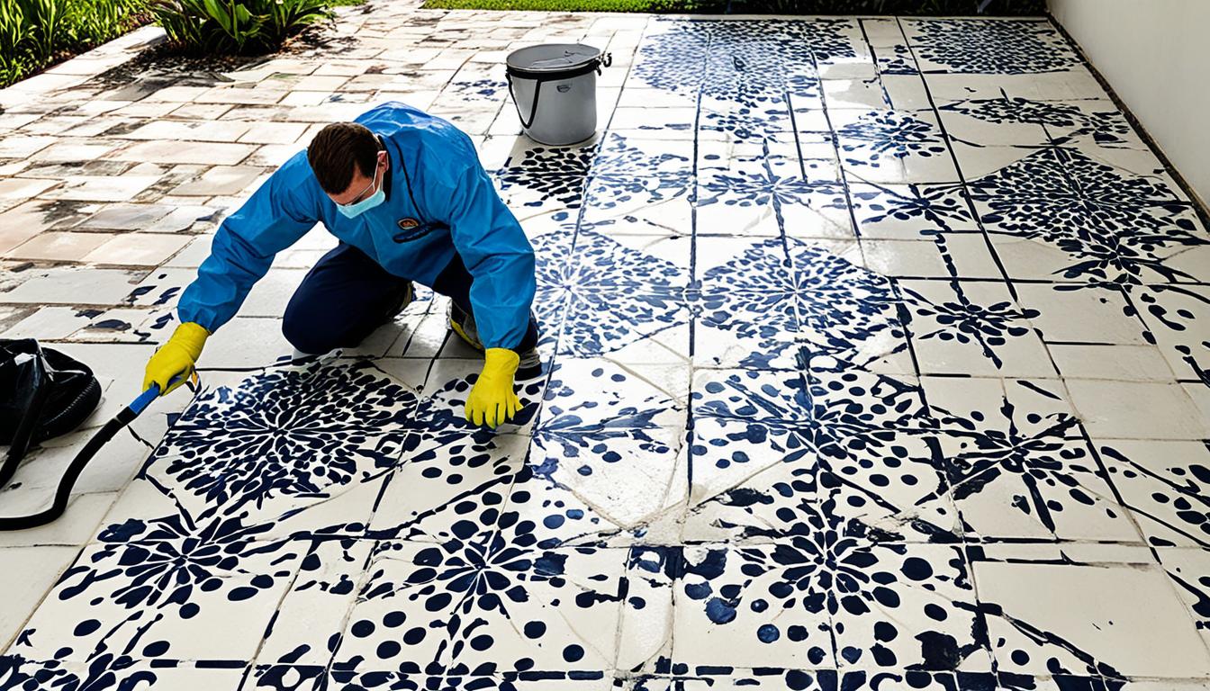 mold removal from cement tile patios miami