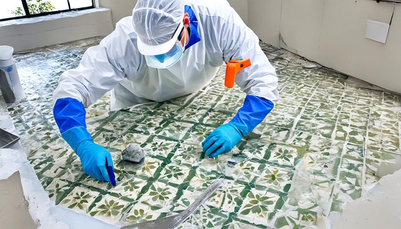 mold removal from encaustic tile countertops miami