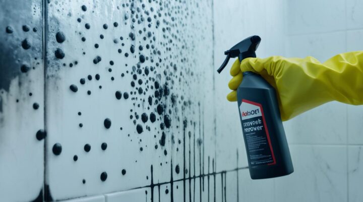mold removal from encaustic tile showers miami