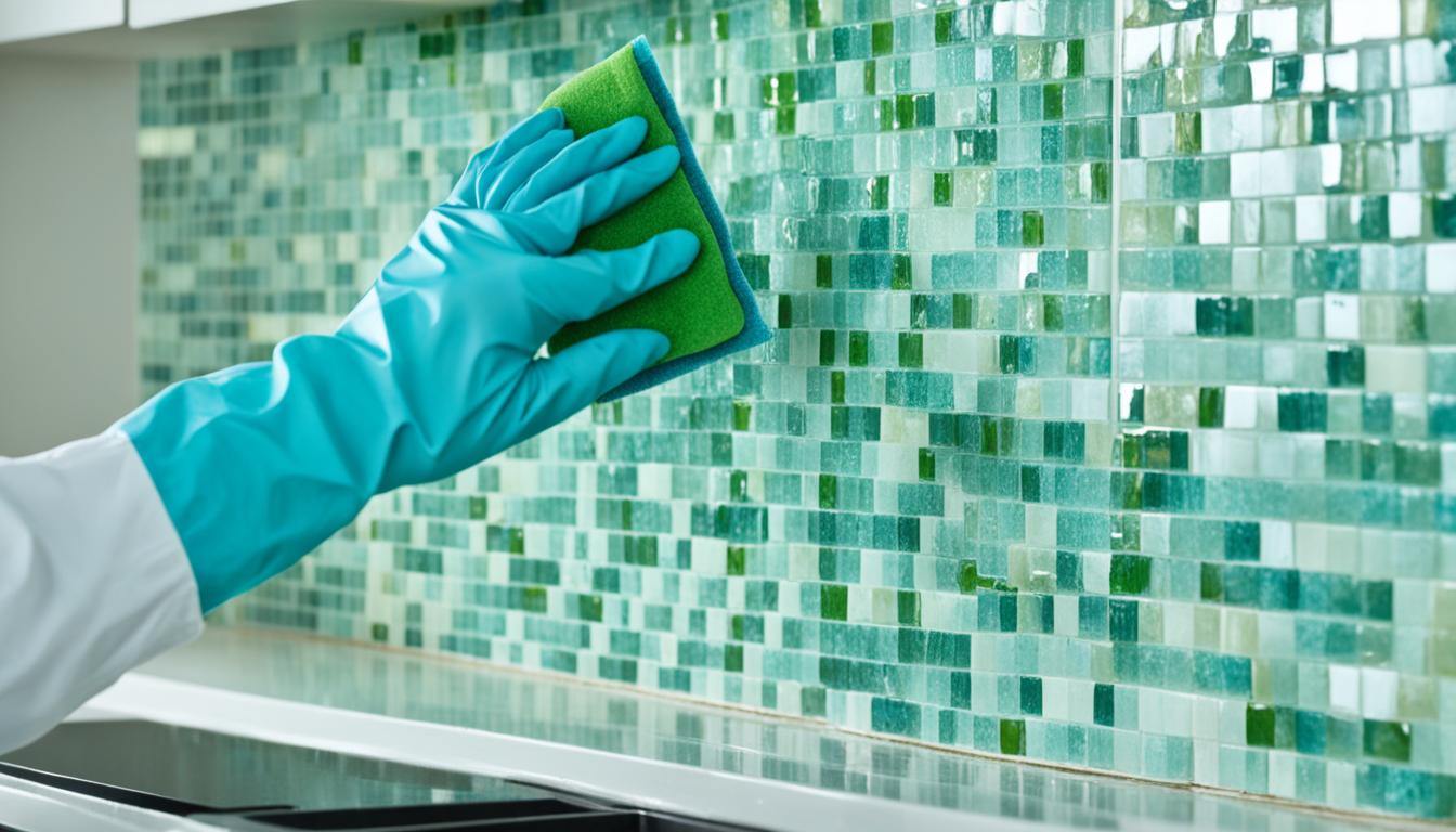 mold removal from glass tile backsplash miami